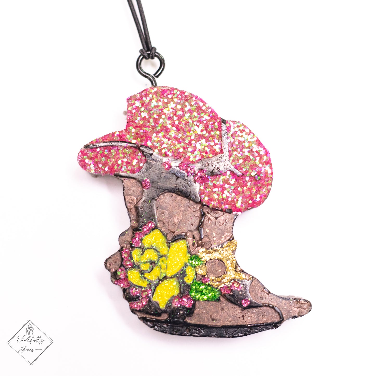 Car Freshie CowGirl Boot Front