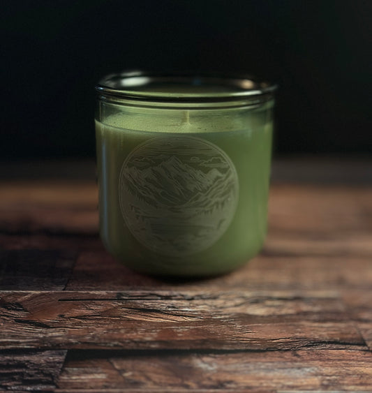 Misty Mountains Scented Candles Front